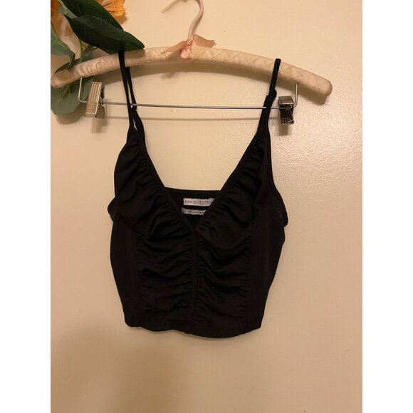 Urban Outfitters Tops - Urban Outfitters/ Women’s Crop Top/ Black/Ruched Crop drawstring/ Small